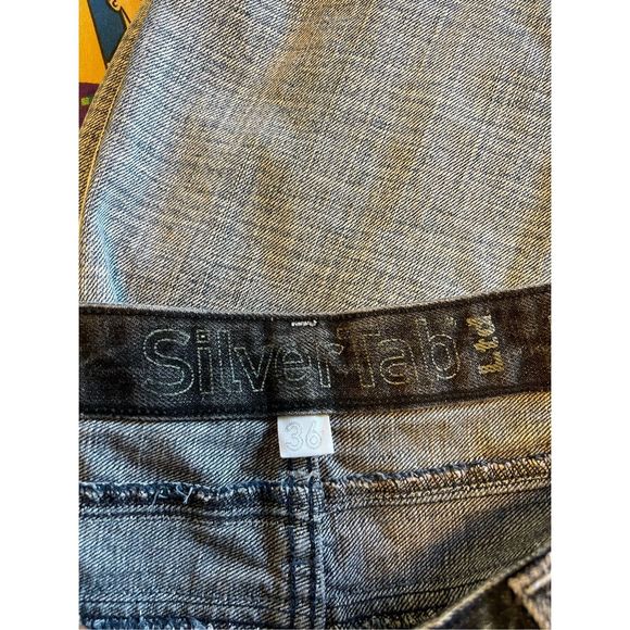 Silvertab Size 36 x 32 Boot Cut Levi’s Men Used Blue Distressed Faded - Picture 4 of 8